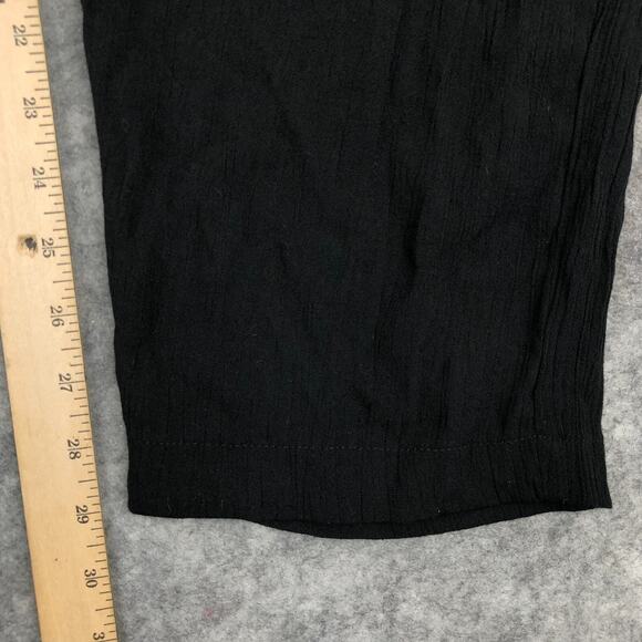 Dressbarn Lounge Pants Womens Large Black Straight Drawstring Relaxed Vacation - Picture 11 of 12